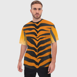 Мужская футболка oversize 3D Тигр - фото 2