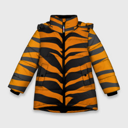 Зимняя куртка для девочек 3D Тигр