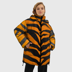 Женская зимняя куртка Oversize Тигр - фото 2