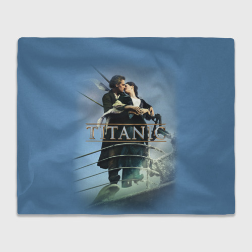 Плед с принтом Титаник постер, вид спереди №1