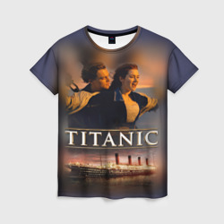 Женская футболка 3D Титаник Джек и Роза