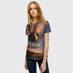 Женская футболка 3D Титаник Джек и Роза - фото 2