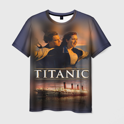 Мужская футболка 3D Титаник Джек и Роза, цвет 3D печать