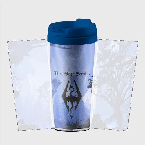 Термокружка-непроливайка The Elder Scrolls, цвет синий - фото 2