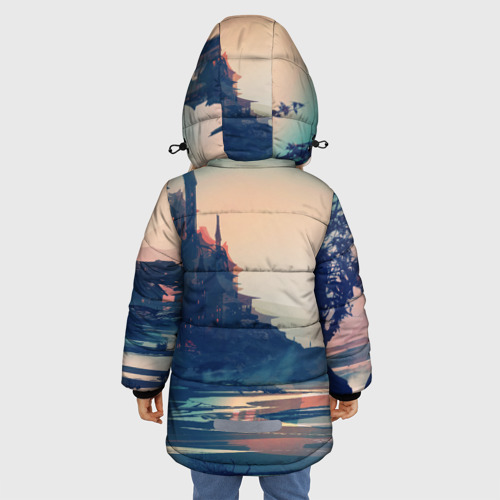 Зимняя куртка для девочек 3D The Elder Scrolls, цвет светло-серый - фото 4