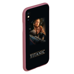 Чехол для iPhone XS Max матовый Титаник Джек и Роза - фото 2