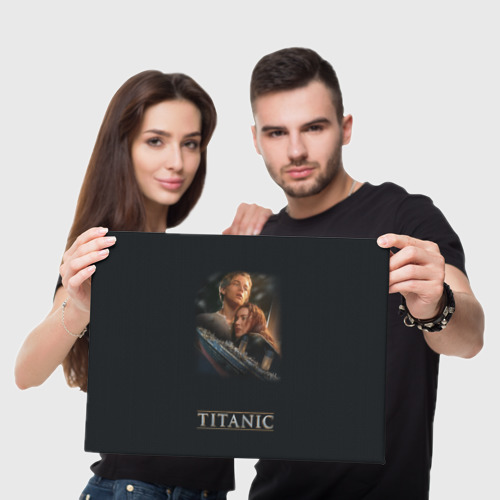 Холст прямоугольный Титаник Джек и Роза, цвет 3D печать - фото 5