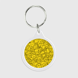 Брелок круглый Симпсоны