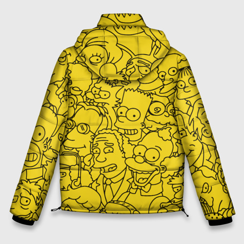 Мужская зимняя куртка 3D Симпсоны, цвет черный - фото 2