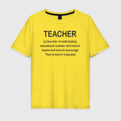 Мужская футболка хлопок Oversize Teacher