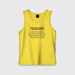 Детская майка хлопок Teacher