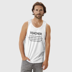 Мужская майка хлопок Teacher - фото 2