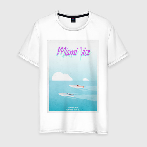 Мужская футболка хлопок Art of Miami Vice, цвет белый
