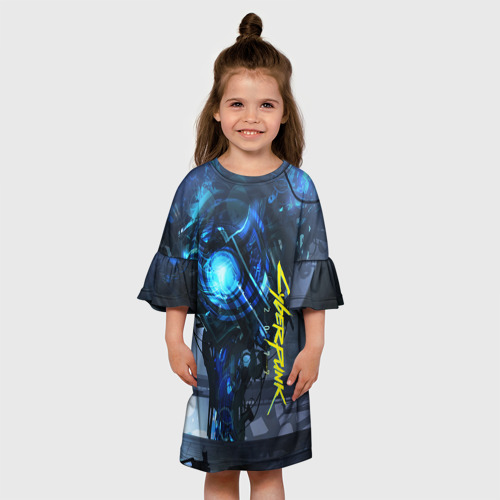 Детское платье 3D Cyberpunk 2077, цвет 3D печать - фото 4