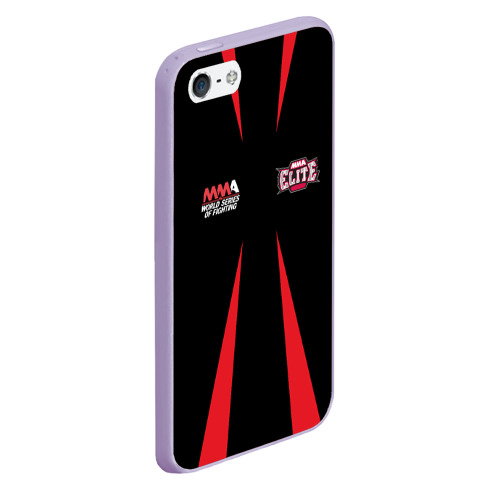 Чехол для iPhone 5/5S матовый MMA Elite, цвет светло-сиреневый - фото 3