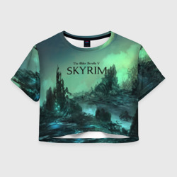 Женская футболка Crop-top 3D Skyrim