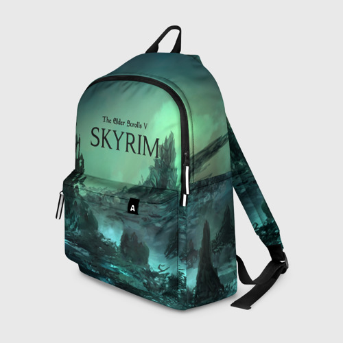 Рюкзак с принтом Skyrim, вид спереди №1