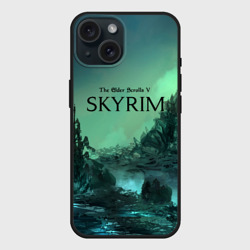 Чехол силиконовый для Apple iPhone 15 матовый Skyrim