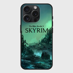 Чехол силиконовый для Apple iPhone 15 Pro матовый Skyrim