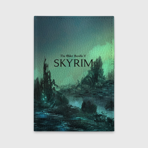 Обложка для автодокументов Skyrim, цвет голубой