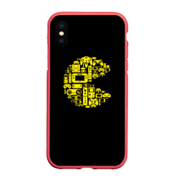 Чехол для iPhone XS Max матовый Pac-Man