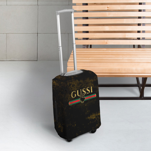 Чехол для чемодана 3D Gussi gold, цвет 3D печать - фото 3