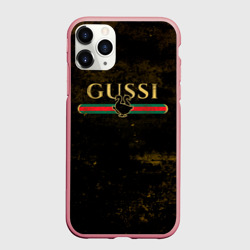 Чехол для iPhone 11 Pro Max матовый Gussi gold