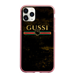 Чехол для iPhone 11 Pro матовый Gussi gold