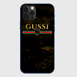 Чехол для iPhone 12 Pro Max Gussi gold