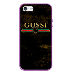 Чехол для iPhone 5/5S матовый Gussi gold