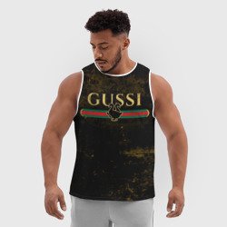 Мужская спортивная майка 3D Gussi gold - фото 2