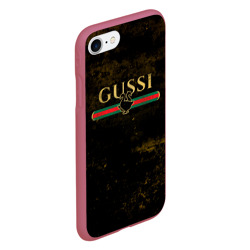 Чехол для iPhone 7/8 матовый Gussi gold - фото 2