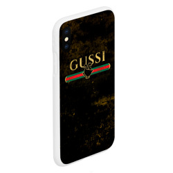 Чехол для iPhone XS Max матовый Gussi gold - фото 2