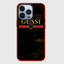 Чехол для iPhone 13 Pro Gussi gold