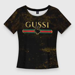 Женская футболка 3D Slim Gussi gold