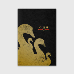 Обложка для паспорта матовая кожа Gussi gold