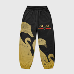 Женские джоггеры оверсайз 3D Gussi gold