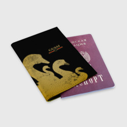 Обложка для паспорта матовая кожа Gussi gold - фото 2