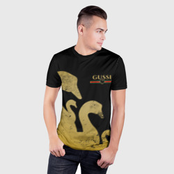 Мужская футболка 3D Slim Gussi gold - фото 2