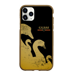 Чехол для iPhone 11 Pro матовый Gussi gold