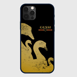 Чехол для iPhone 12 Pro Max Gussi gold