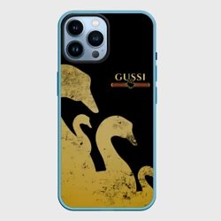 Чехол для iPhone 14 Pro Max Gussi gold