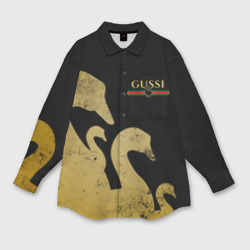 Мужская рубашка oversize 3D Gussi gold