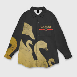 Женская рубашка oversize 3D Gussi gold