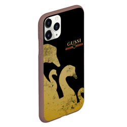 Чехол для iPhone 11 Pro матовый Gussi gold - фото 2