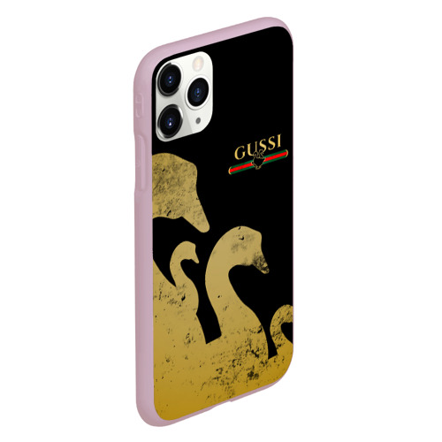 Чехол для iPhone 11 Pro матовый Gussi gold, цвет розовый - фото 3