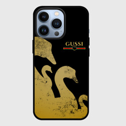 Чехол для iPhone 13 Pro Gussi gold