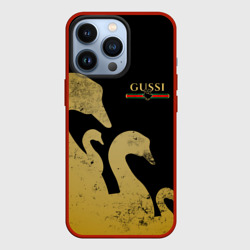 Чехол для iPhone 13 Pro Gussi gold