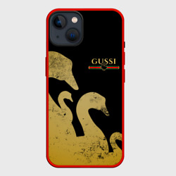 Чехол для iPhone 14 Gussi gold