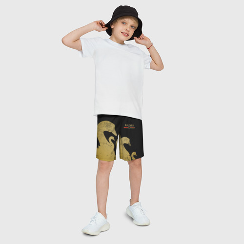 Детские спортивные шорты 3D Gussi gold, цвет 3D печать - фото 3